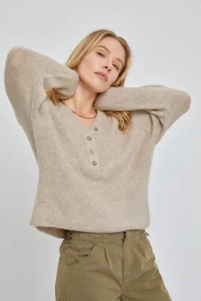 Oatmeal The Hannah Sweater