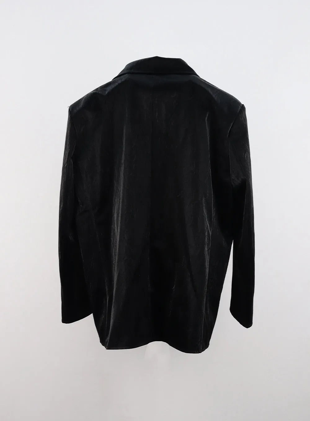 Oversized Faux Leather Tailored Jacket CN324