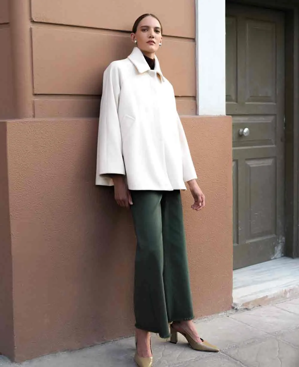 PALAZZO JEANS KHAKI