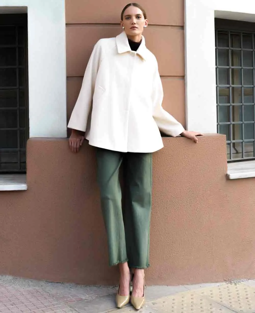 PALAZZO JEANS KHAKI