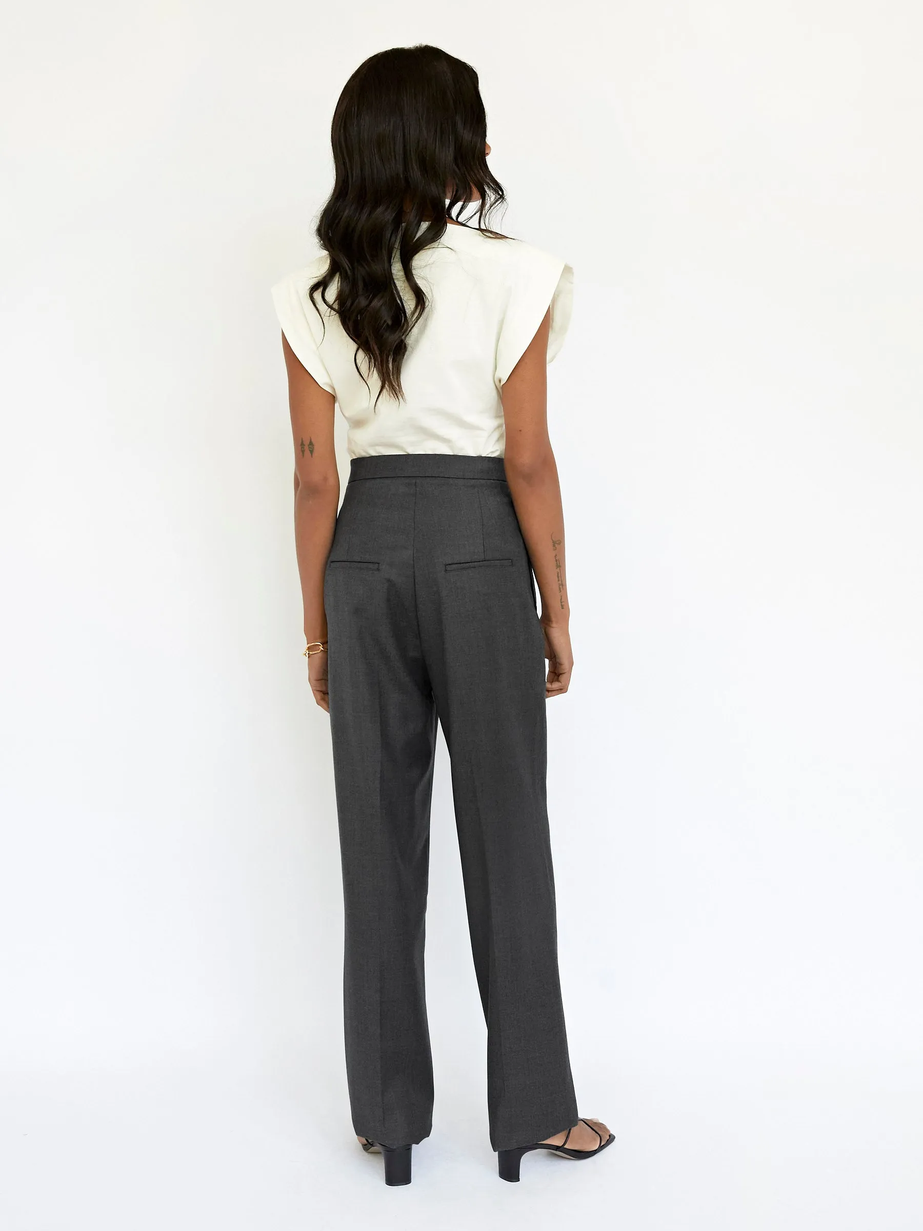 Pinstitch Detail Trouser