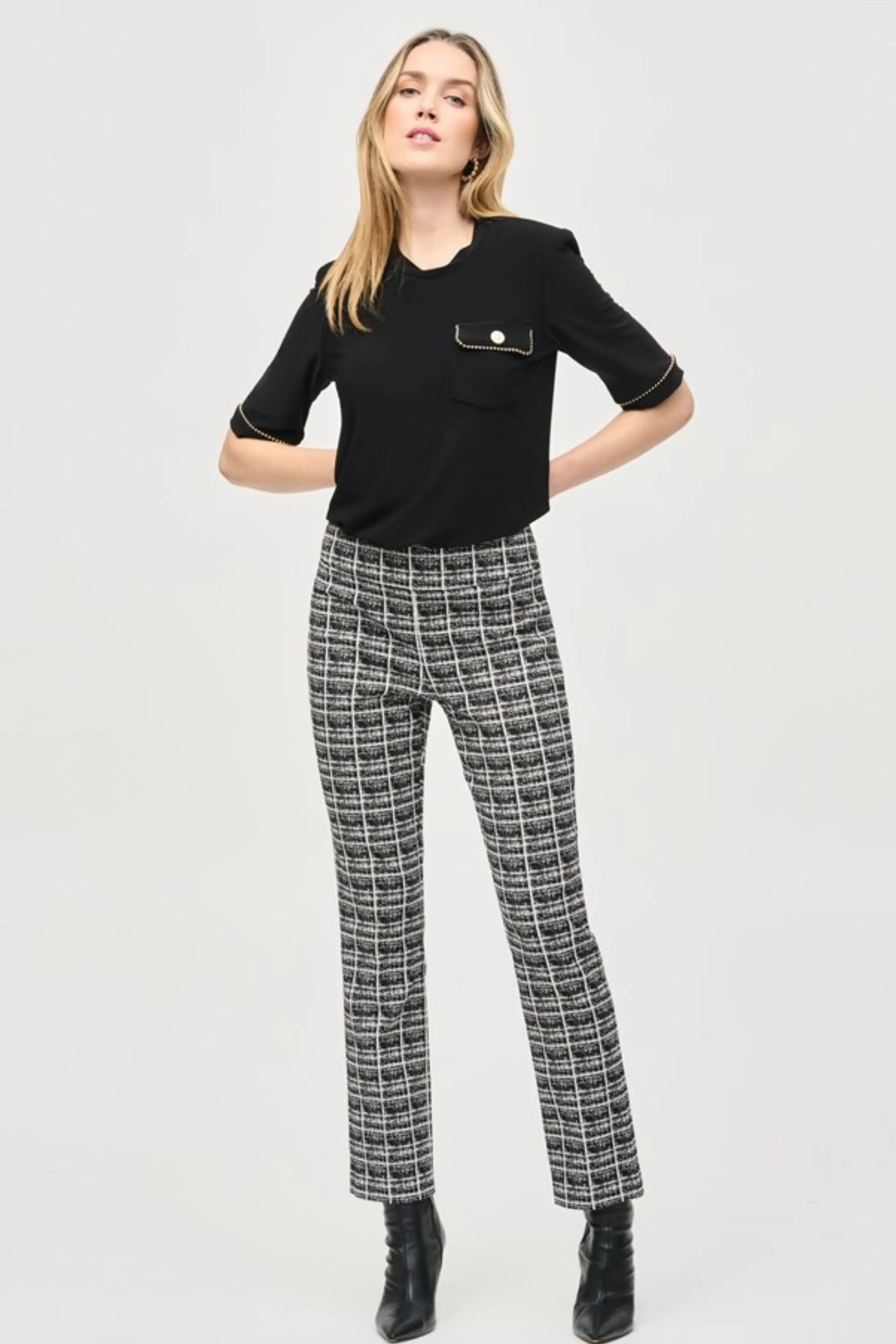 PLAID PULL ON PANT - 243130JR