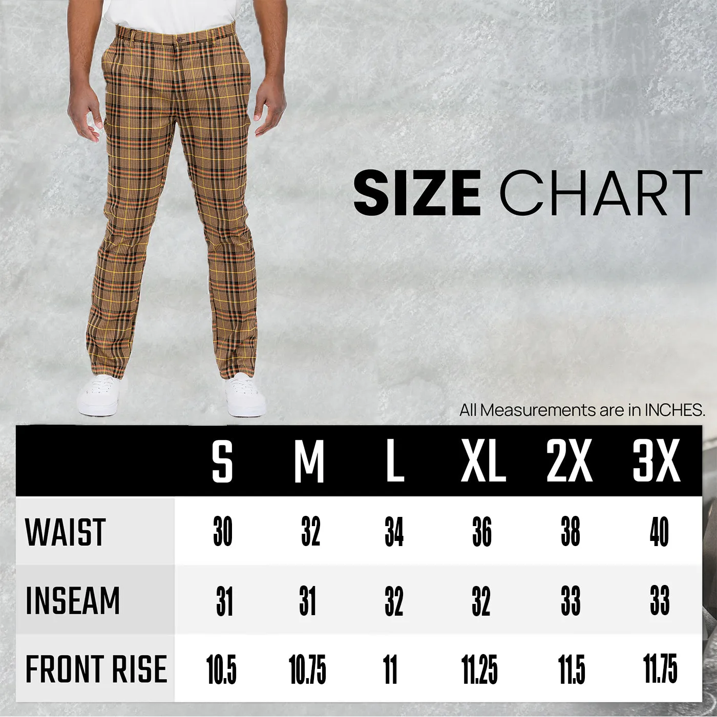 Plaid Slim Trousers