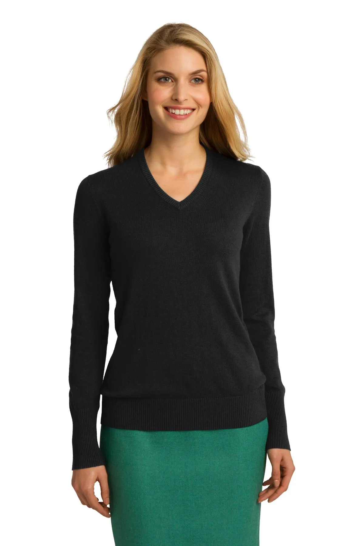 Port Authority® Ladies V-Neck Sweater. LSW285