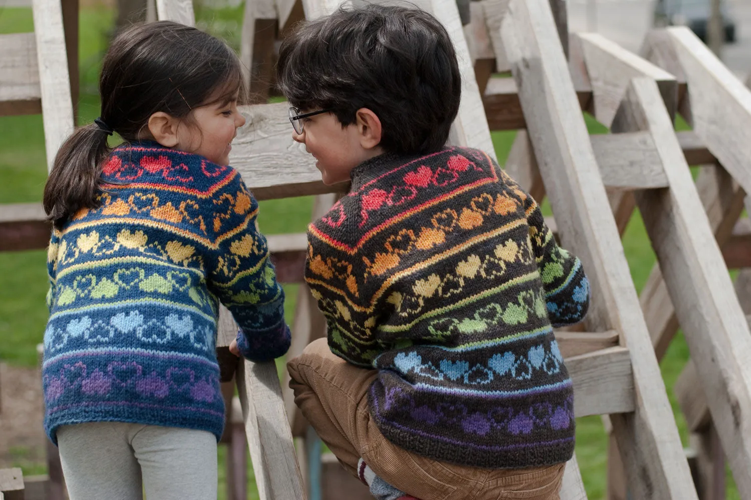 Rainbow Heart Sweater