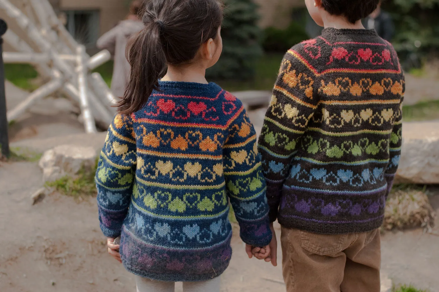 Rainbow Heart Sweater