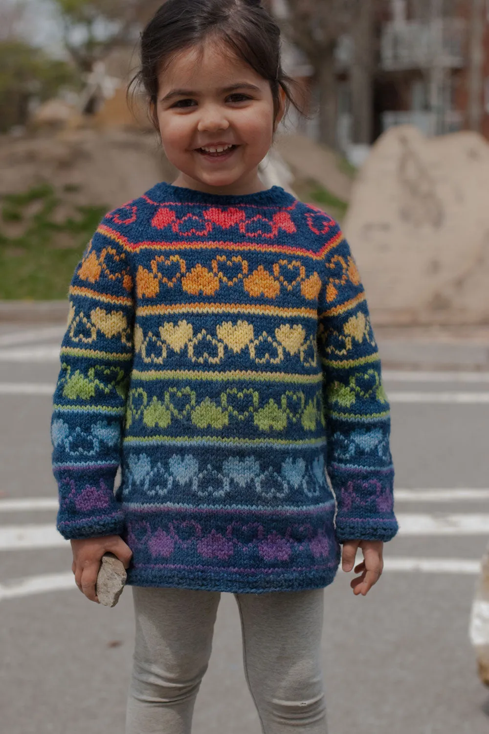 Rainbow Heart Sweater