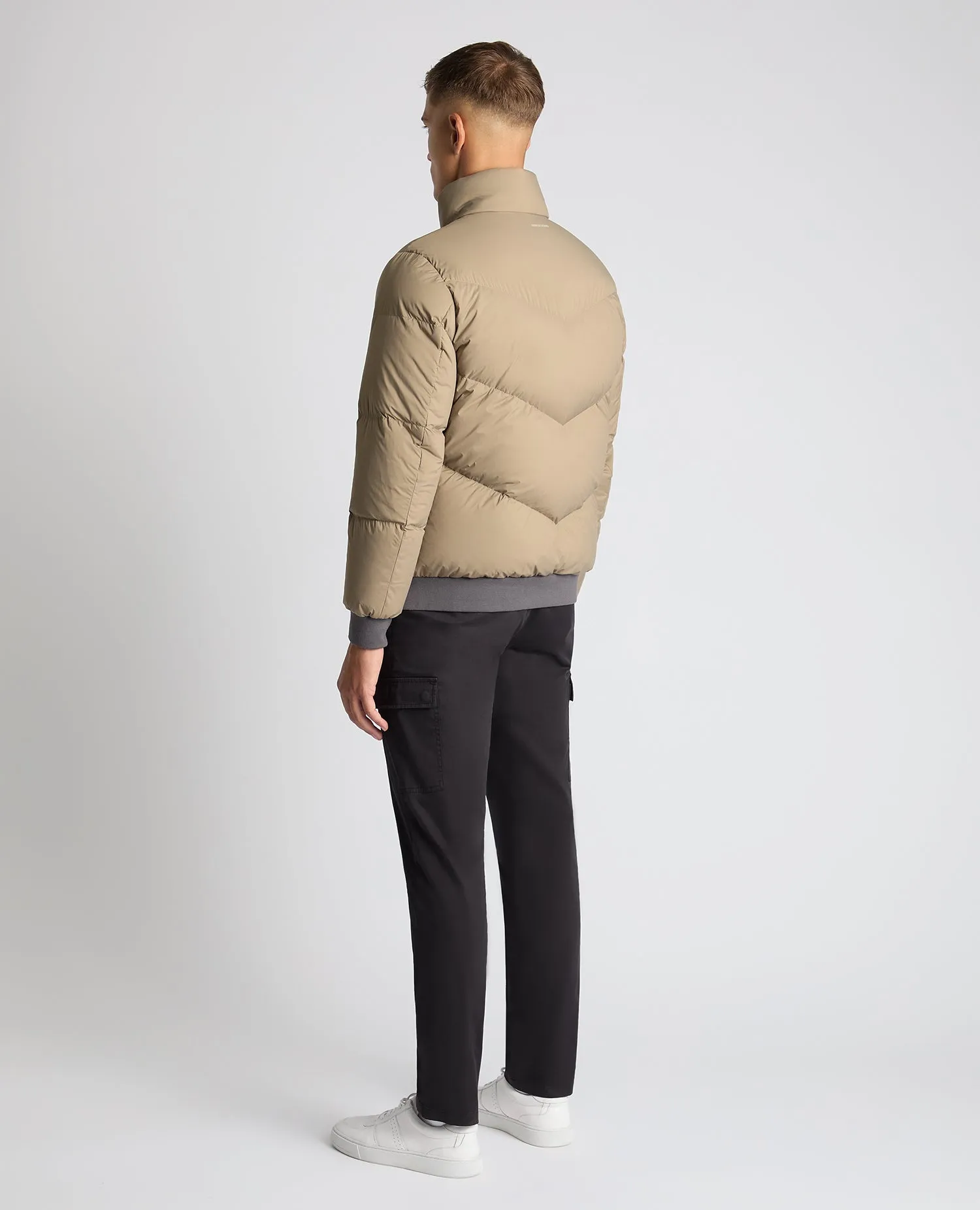 Regular Fit Down-Filled Quilted Jacket