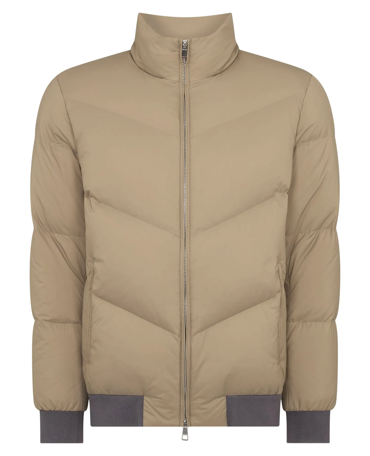 Regular Fit Down-Filled Quilted Jacket