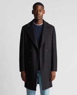 Relaxed Fit Double Breasted Overcoat