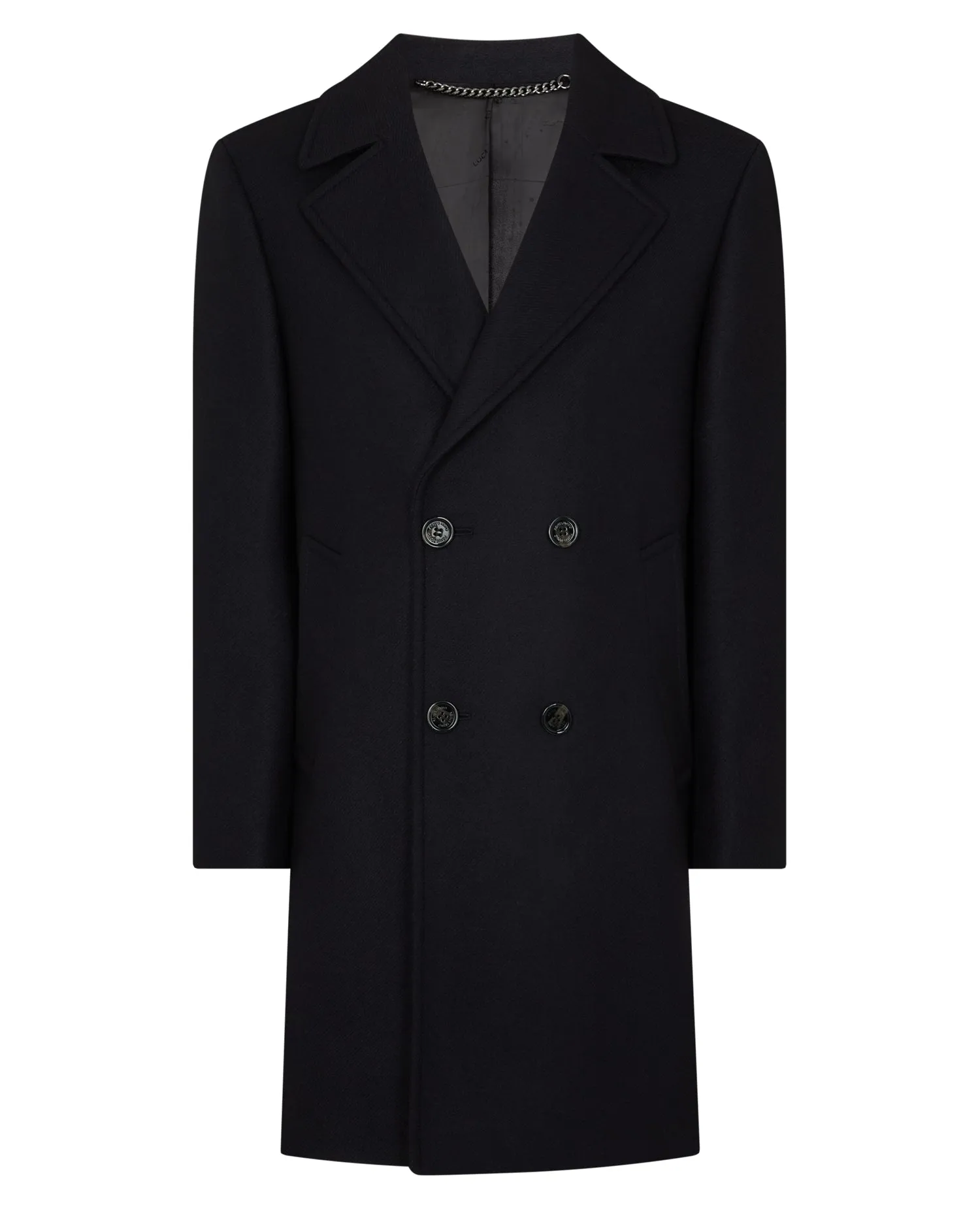 Relaxed Fit Double Breasted Overcoat