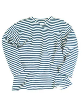 RUSSIAN BLUE AND WHITE STRIPED WINTER SWEATER- SURPLUS