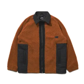 RYC FLEECE JACKET BROWN / BLACK