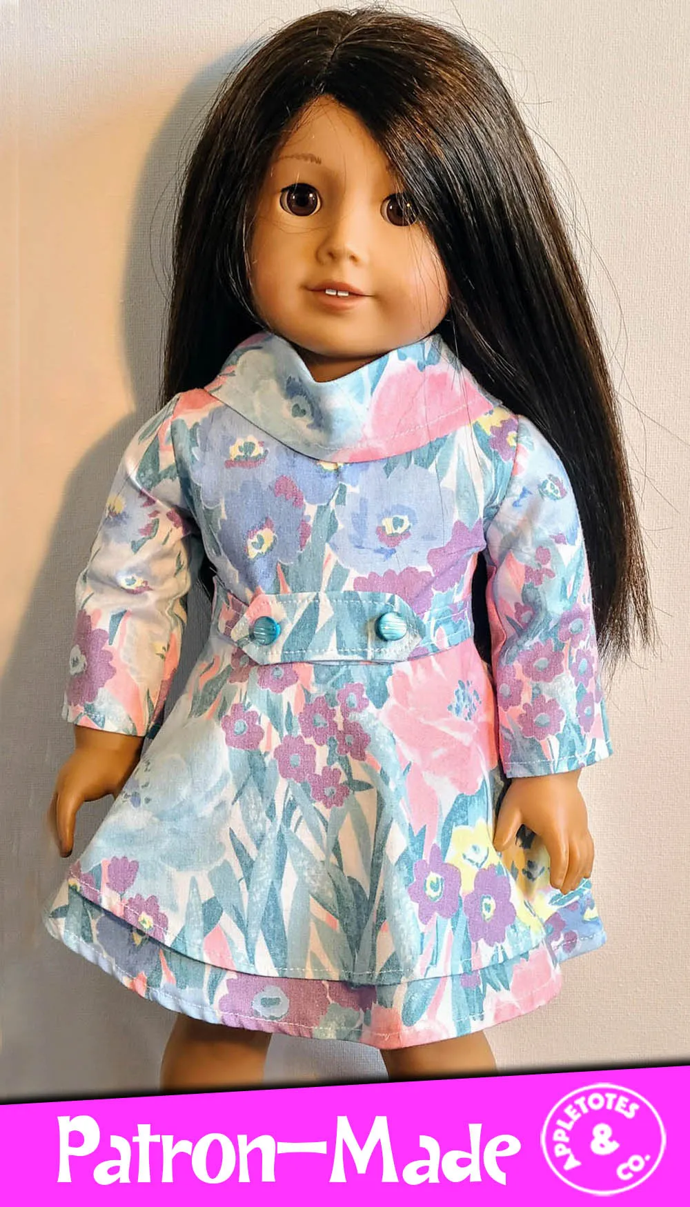 Sierra Dress Sewing Pattern for 18 Inch Dolls