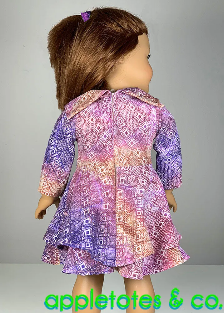 Sierra Dress Sewing Pattern for 18 Inch Dolls