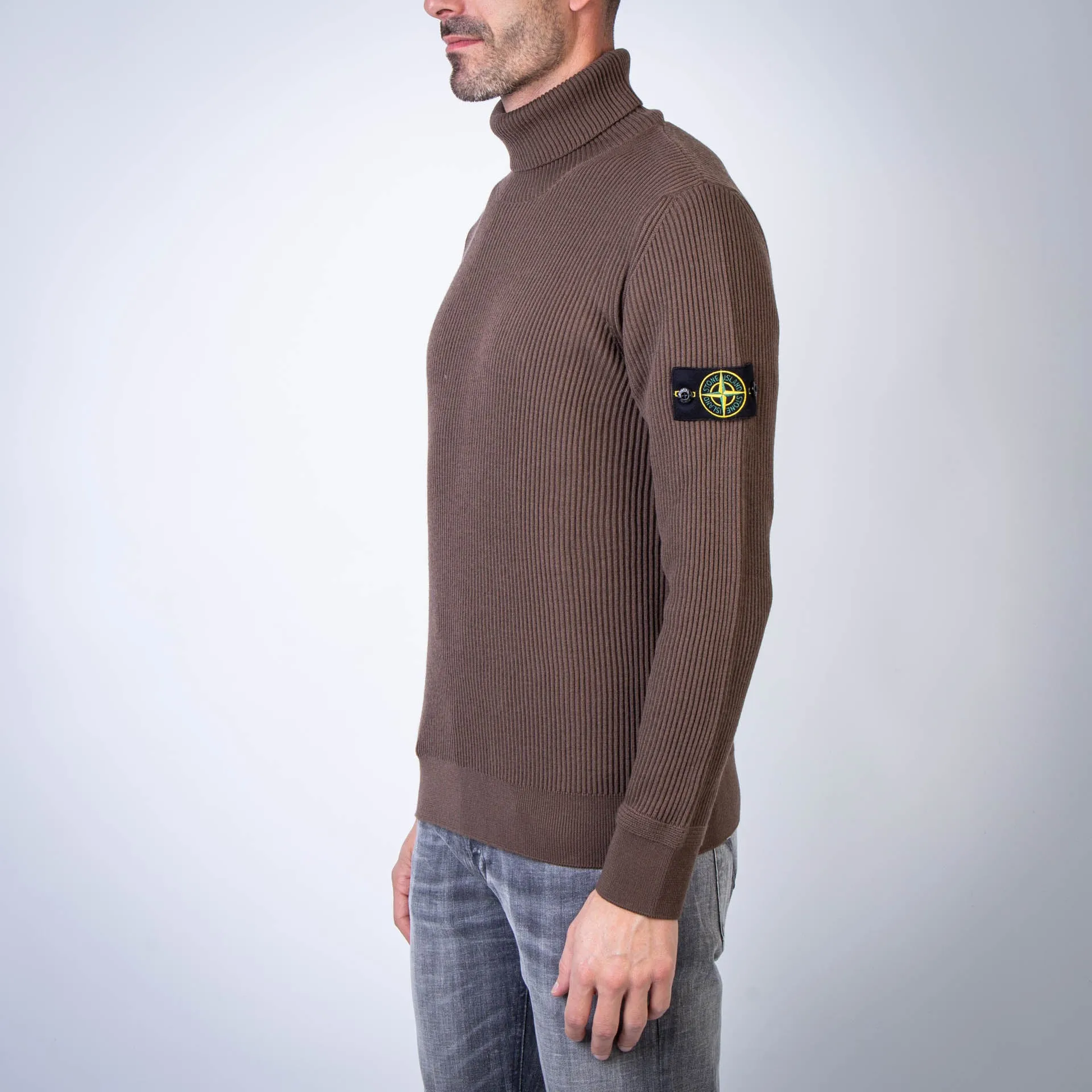 STONE ISLAND SWEATER 8115552C2 V0075 BROWN