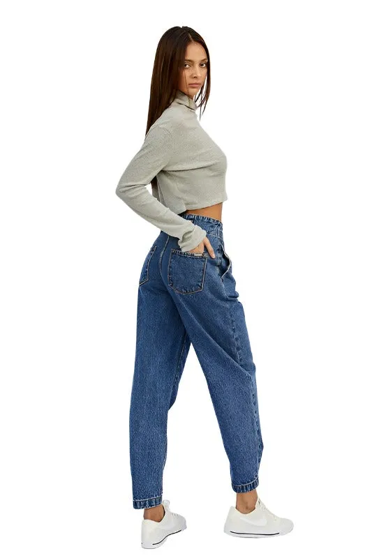 Super High Waist Balloon Jeans