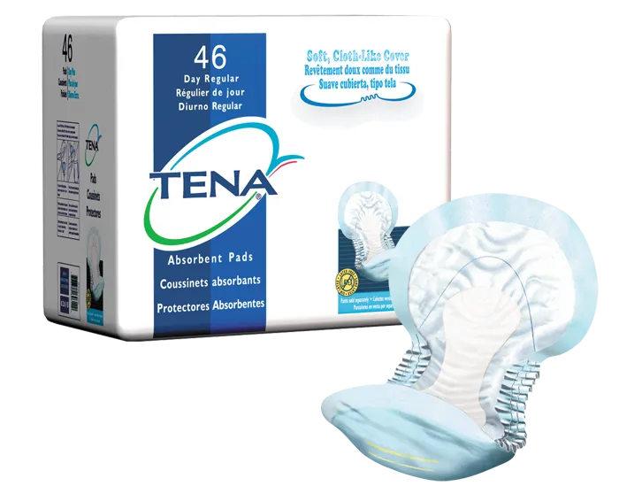 Tena 62418 Day Regular Pads, Blue