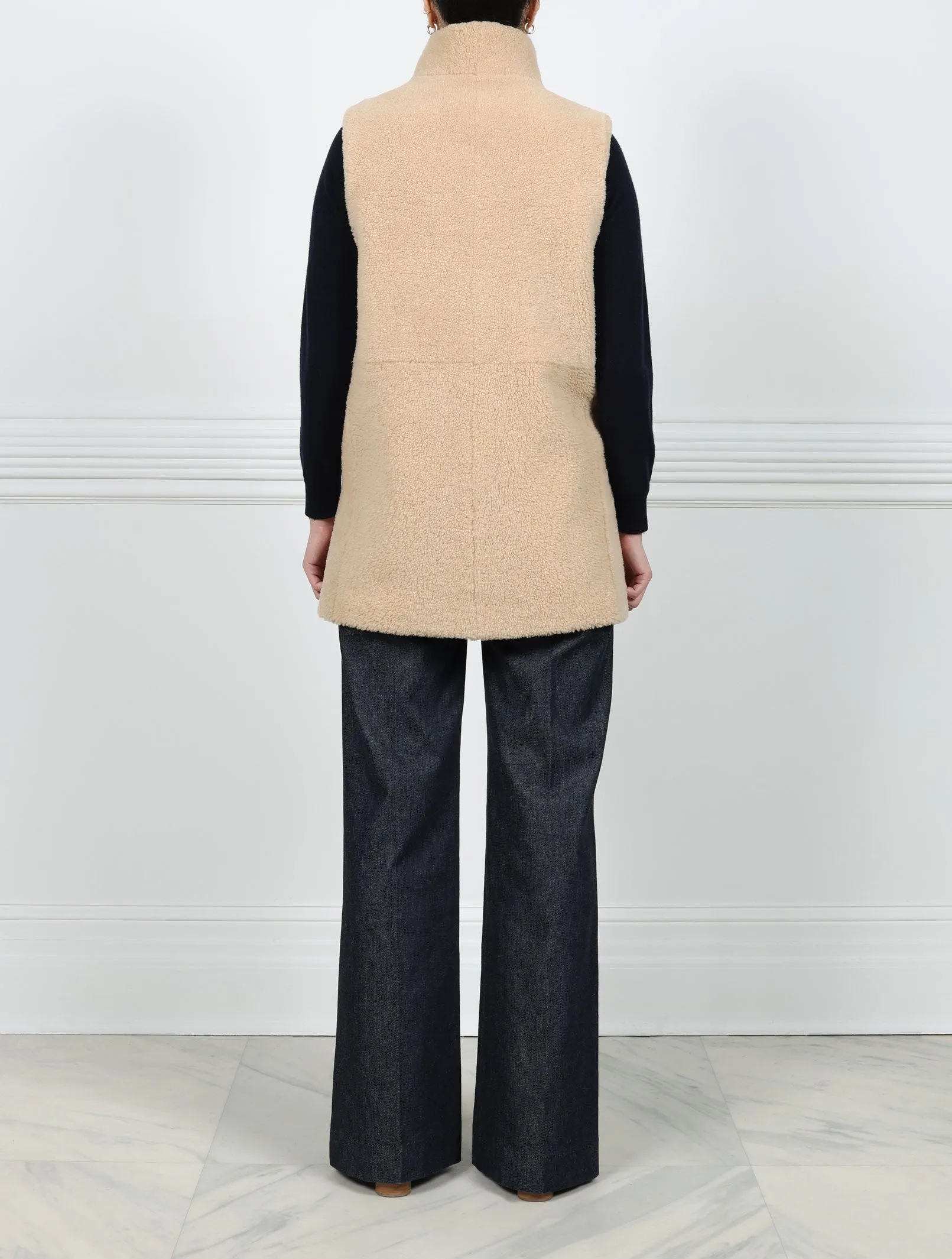 The Angelina Shearling Vest