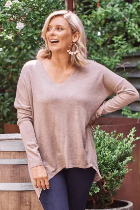 Vienna Fine Knit Jumper Mocha