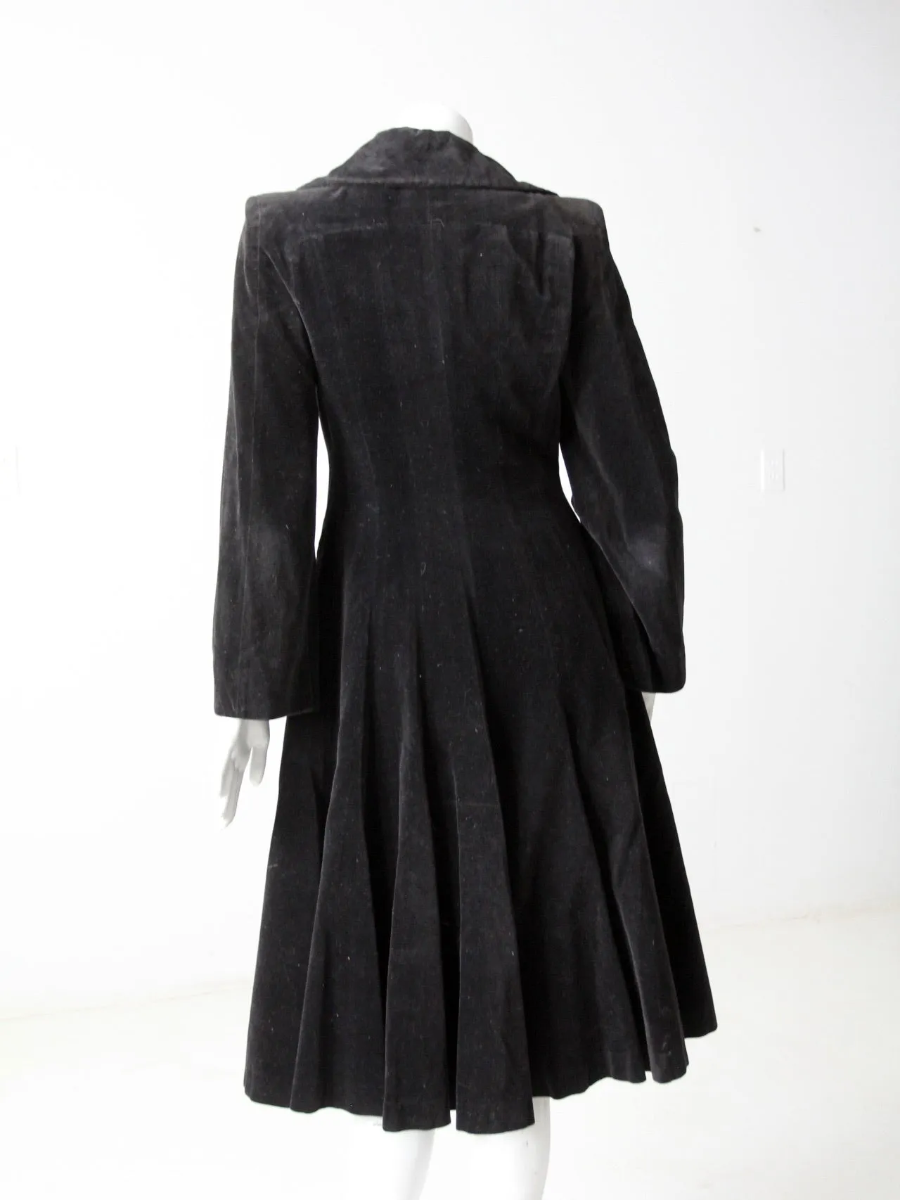 vintage 60s Stirling Cooper velvet overcoat