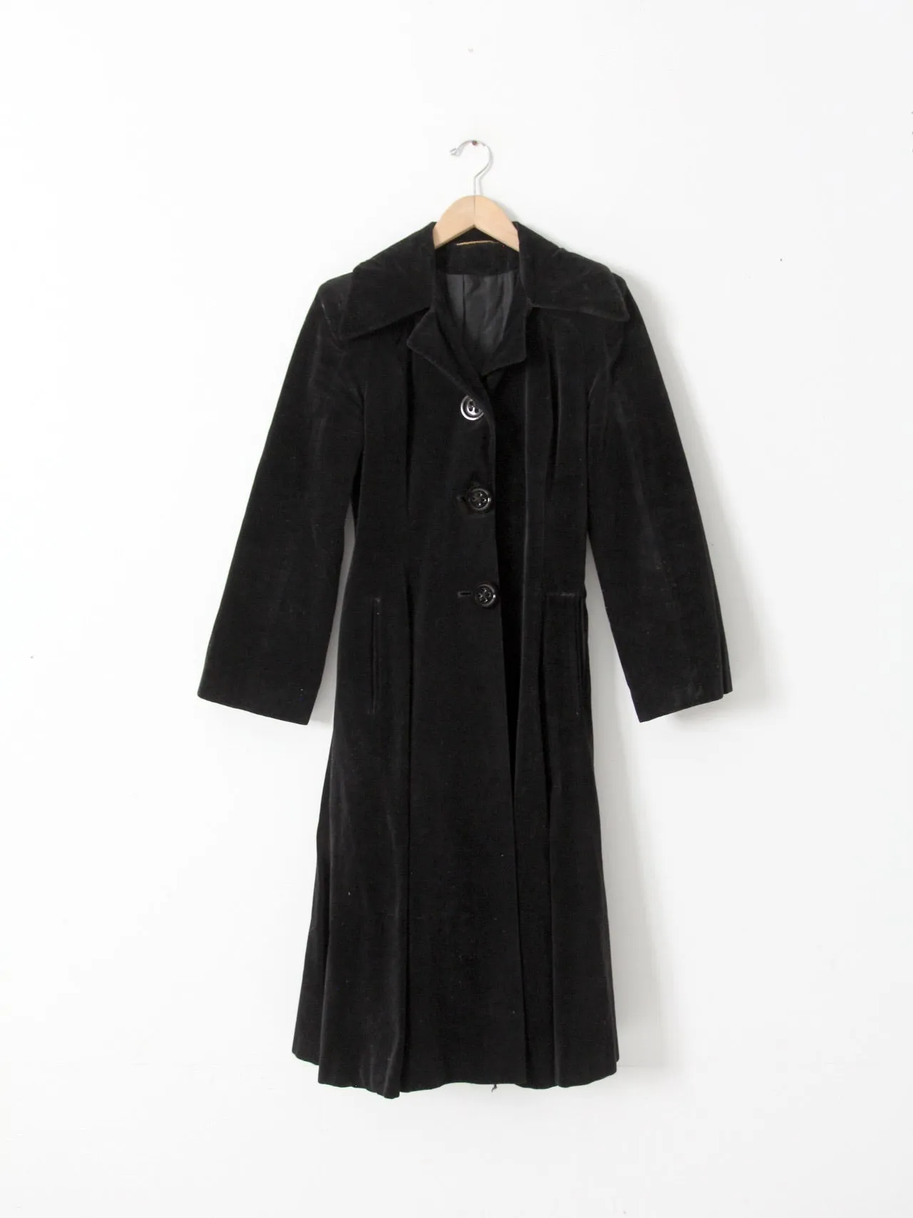 vintage 60s Stirling Cooper velvet overcoat