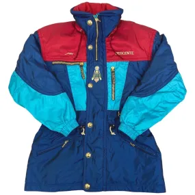 Vintage 90s Blue Red Descente Embroidered Dream Catcher Ski Jacket L