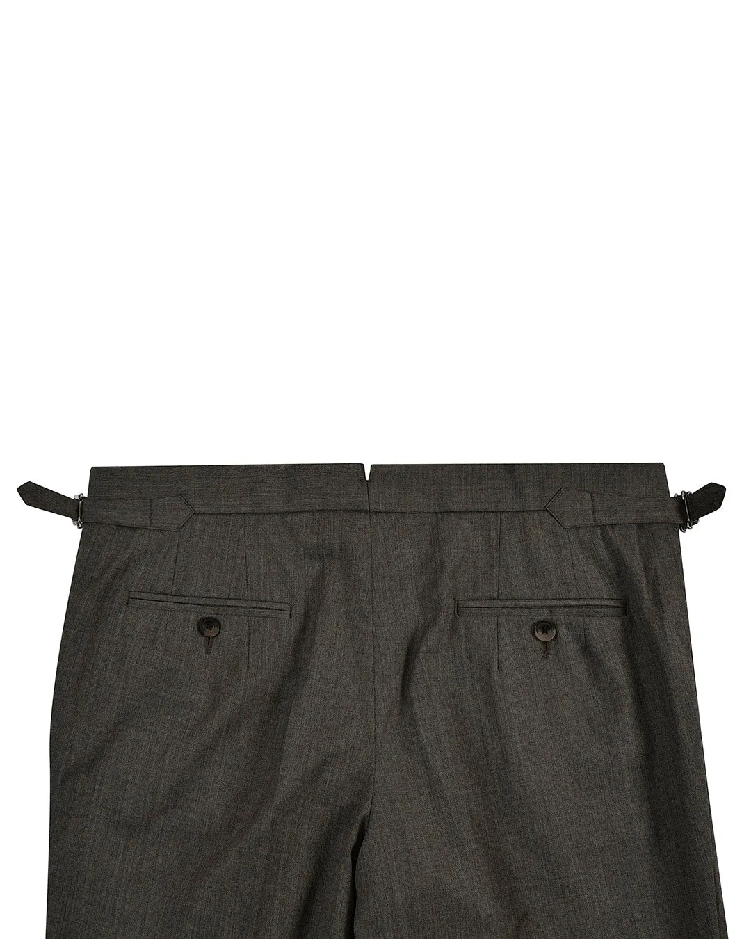 Washable Wool Mid Grey Dress Pant