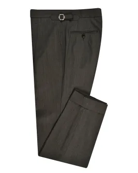 Washable Wool Mid Grey Dress Pant