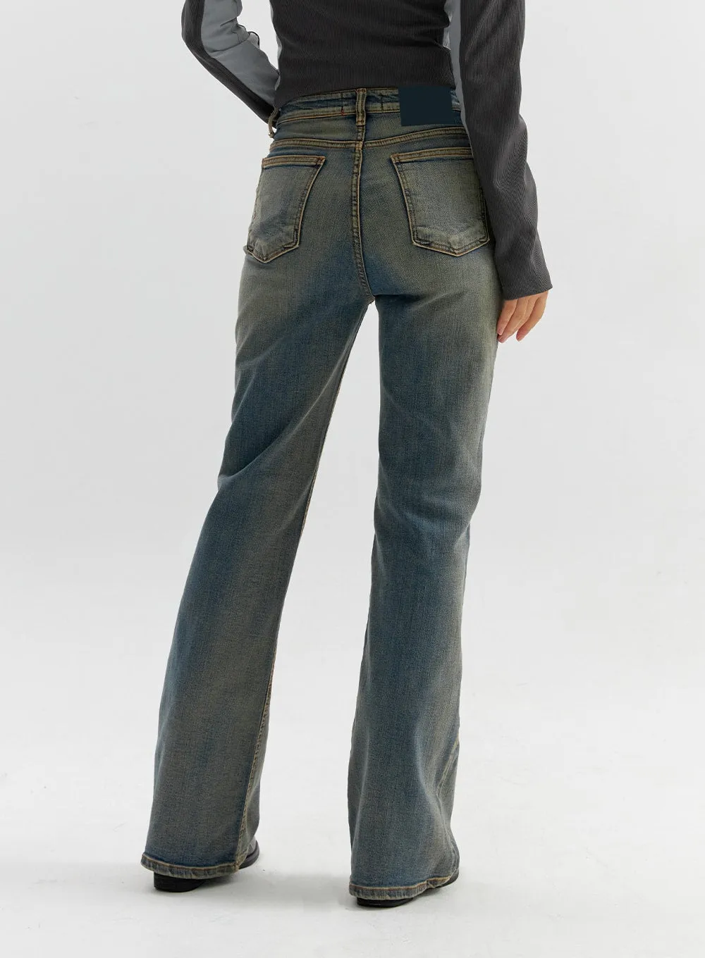 Washed Bootcut Pants CO306