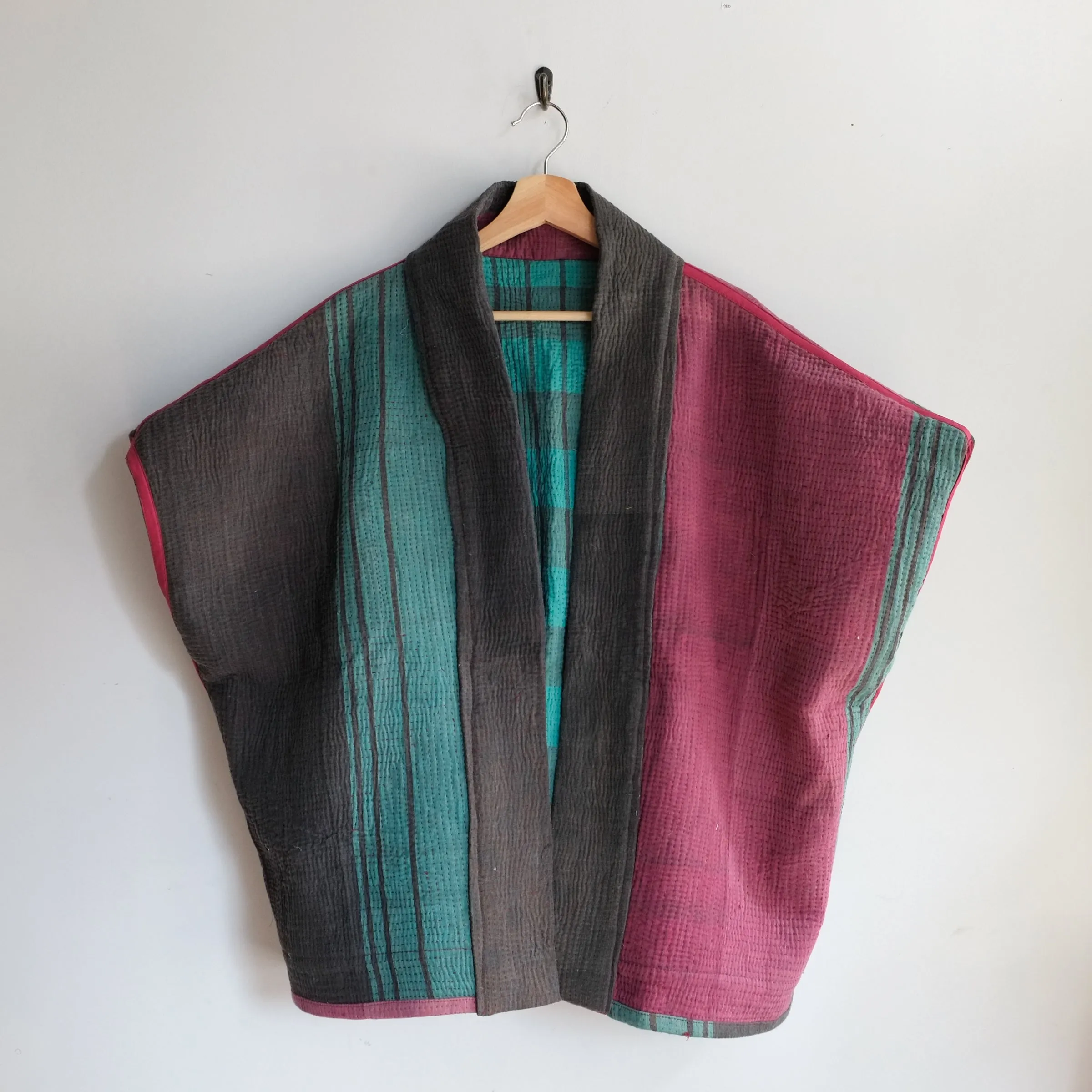 XXL Light Maroon, Green and Grey Anoushka Jacket SS055