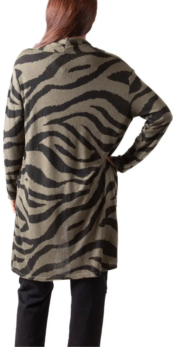 Zebra Knit Cardigan