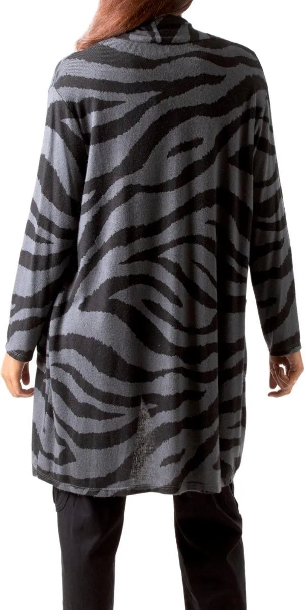 Zebra Knit Cardigan